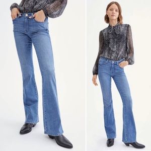 7 For All Mankind Kimmie Bootcut Silk Flare Jeans